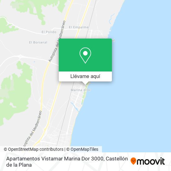 Mapa Apartamentos Vistamar Marina Dor 3000