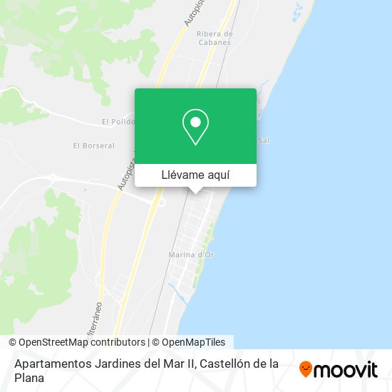 Mapa Apartamentos Jardines del Mar II