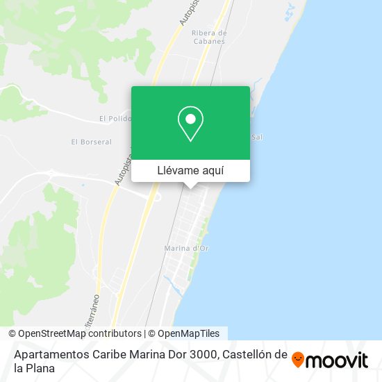 Mapa Apartamentos Caribe Marina Dor 3000