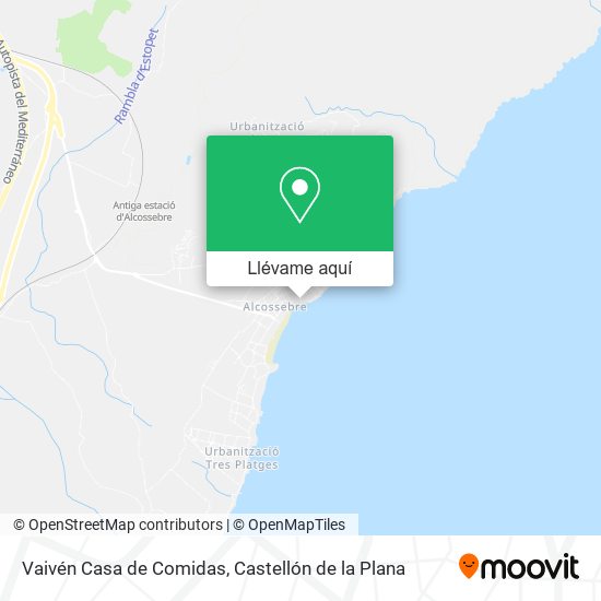 Mapa Vaivén Casa de Comidas