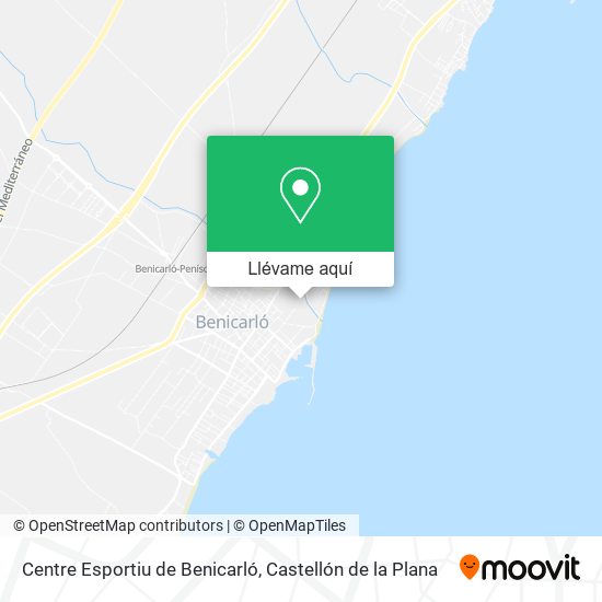 Mapa Centre Esportiu de Benicarló