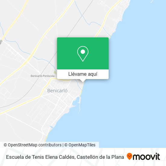 Mapa Escuela de Tenis Elena Caldés