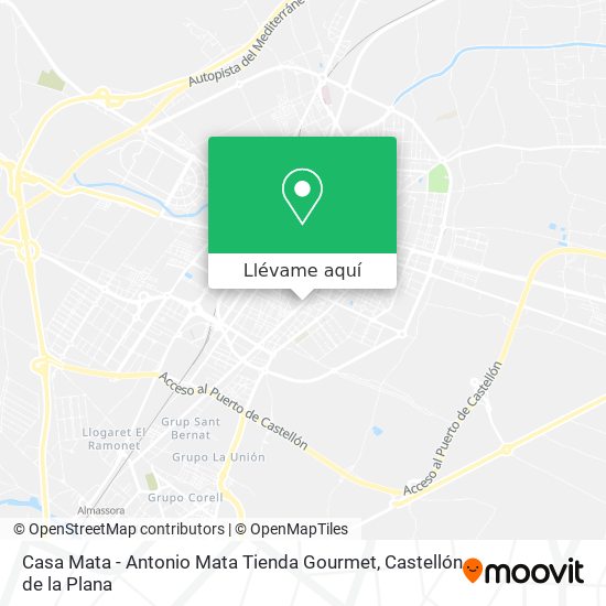 Mapa Casa Mata - Antonio Mata Tienda Gourmet