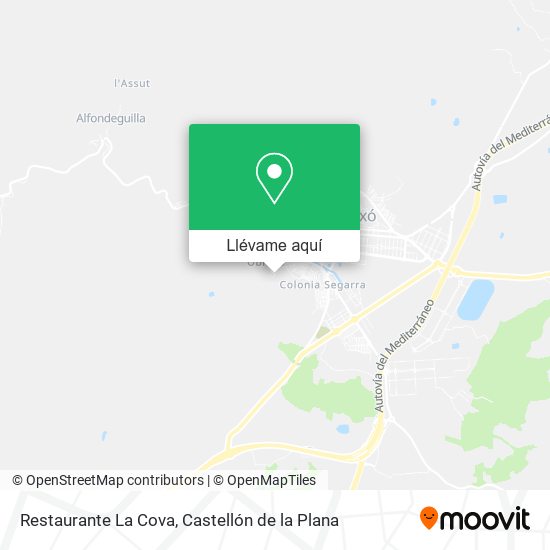 Mapa Restaurante La Cova