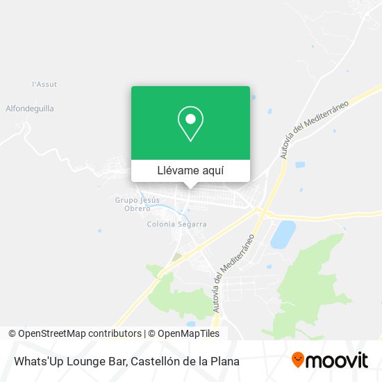 Mapa Whats'Up Lounge Bar