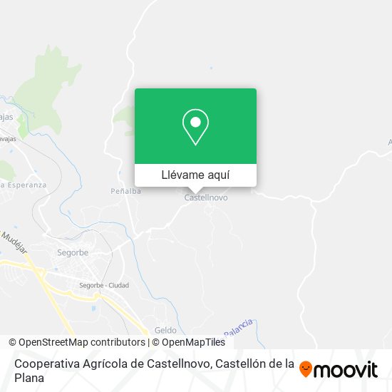 Mapa Cooperativa Agrícola de Castellnovo