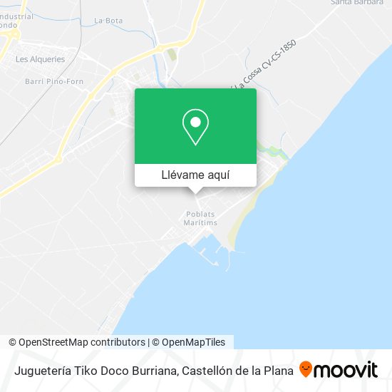 Mapa Juguetería Tiko Doco Burriana