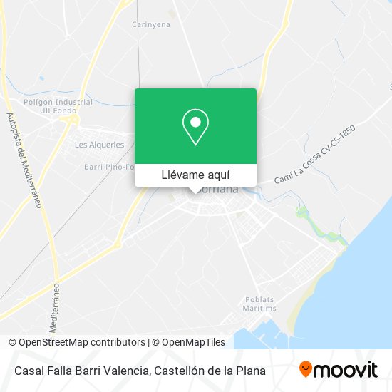 Mapa Casal Falla Barri Valencia