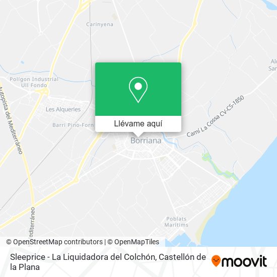 Mapa Sleeprice - La Liquidadora del Colchón