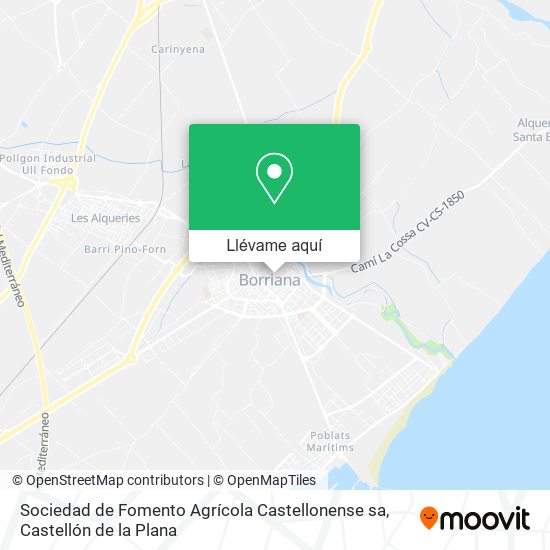 Mapa Sociedad de Fomento Agrícola Castellonense sa