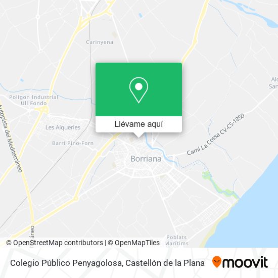 Mapa Colegio Público Penyagolosa