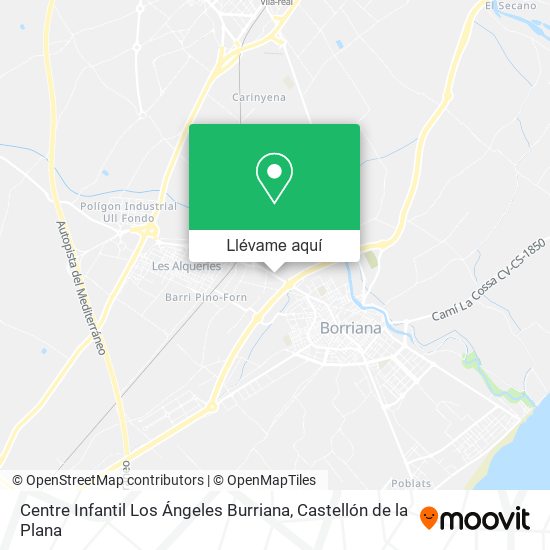 Mapa Centre Infantil Los Ángeles Burriana