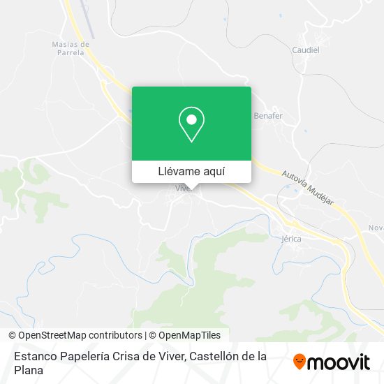 Mapa Estanco Papelería Crisa de Viver