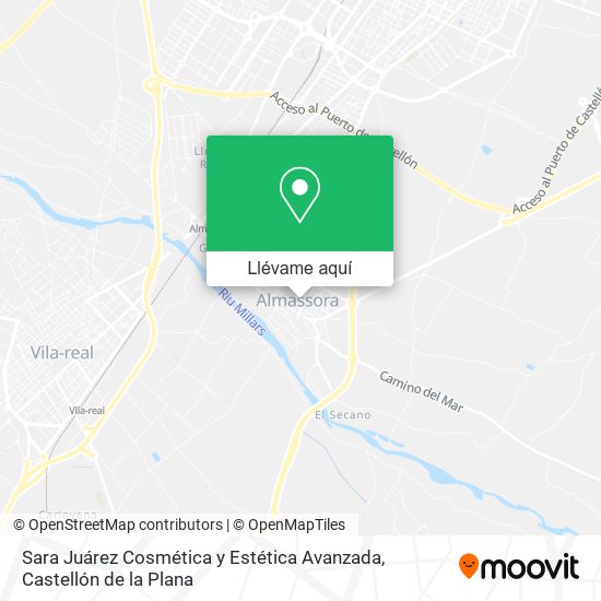Mapa Sara Juárez Cosmética y Estética Avanzada