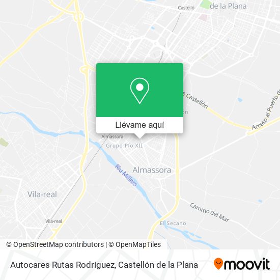 Mapa Autocares Rutas Rodríguez