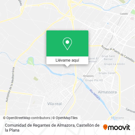 Mapa Comunidad de Regantes de Almazora