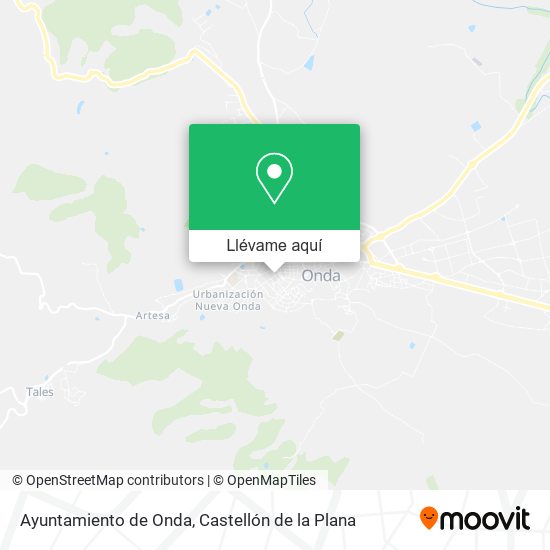 Mapa Ayuntamiento de Onda