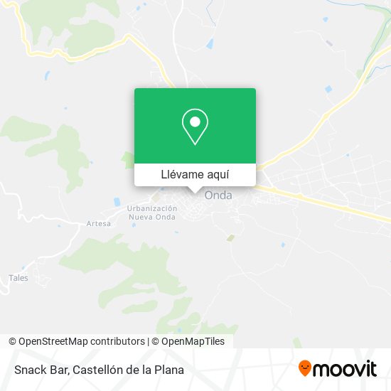 Mapa Snack Bar