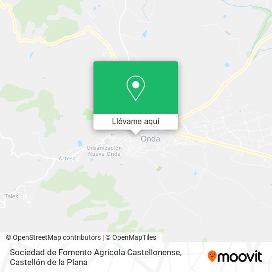 Mapa Sociedad de Fomento Agrícola Castellonense