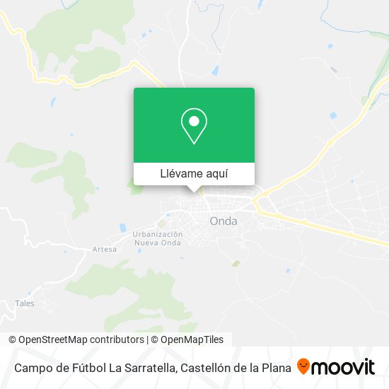 Mapa Campo de Fútbol La Sarratella
