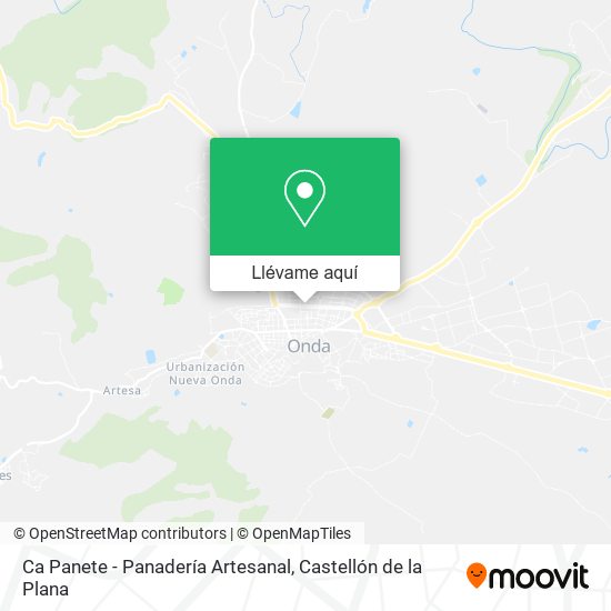 Mapa Ca Panete - Panadería Artesanal