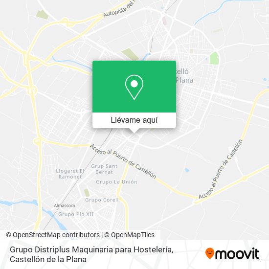 Mapa Grupo Distriplus Maquinaria para Hostelería