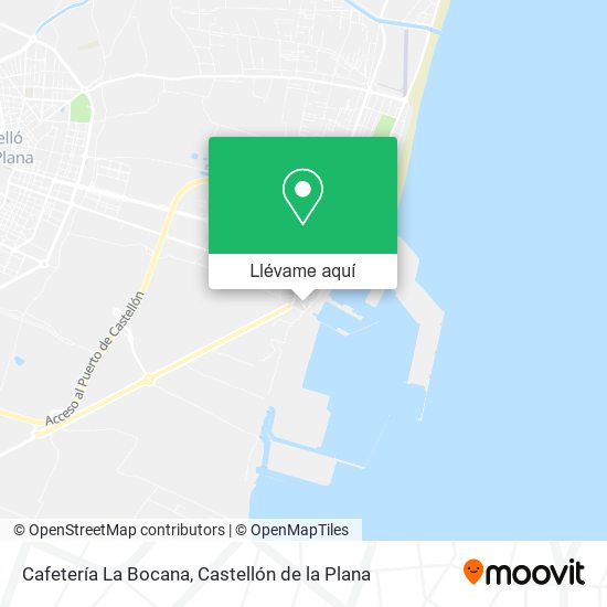 Mapa Cafetería La Bocana