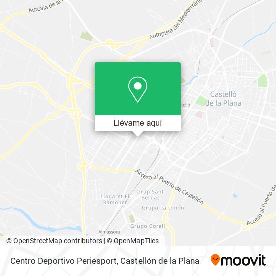 Mapa Centro Deportivo Periesport