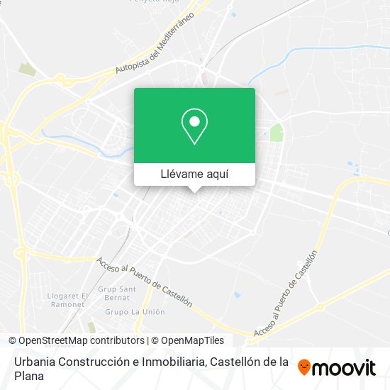 Mapa Urbania Construcción e Inmobiliaria