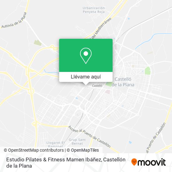 Mapa Estudio Pilates & Fitness Mamen Ibáñez