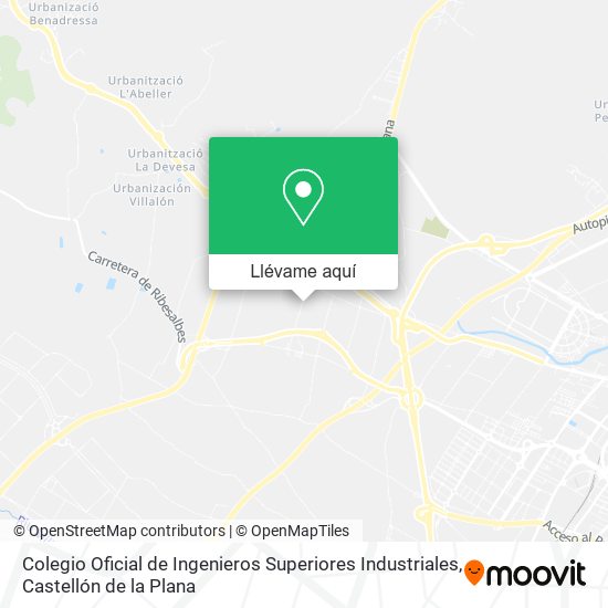 Mapa Colegio Oficial de Ingenieros Superiores Industriales