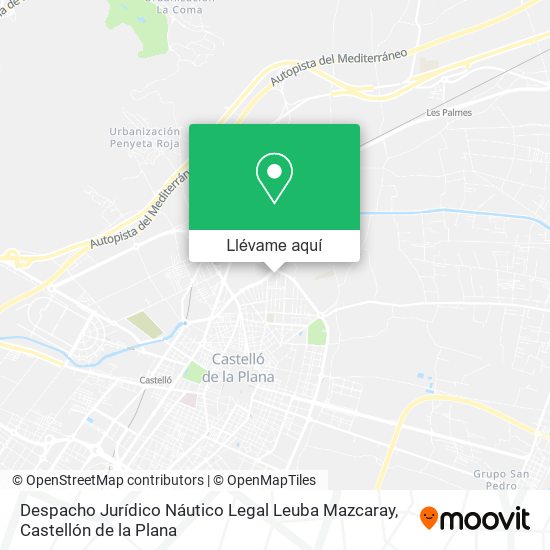 Mapa Despacho Jurídico Náutico Legal Leuba Mazcaray