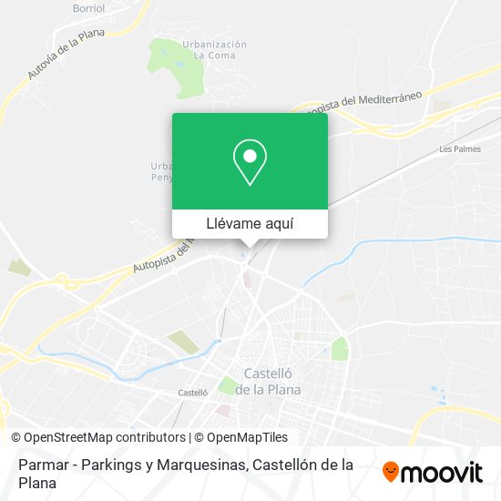 Mapa Parmar - Parkings y Marquesinas