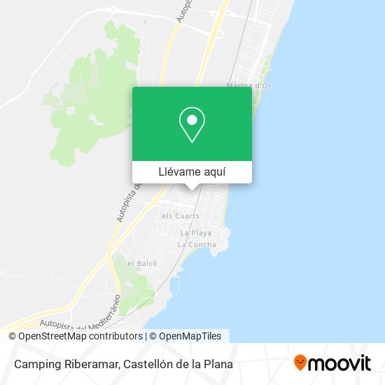 Mapa Camping Riberamar