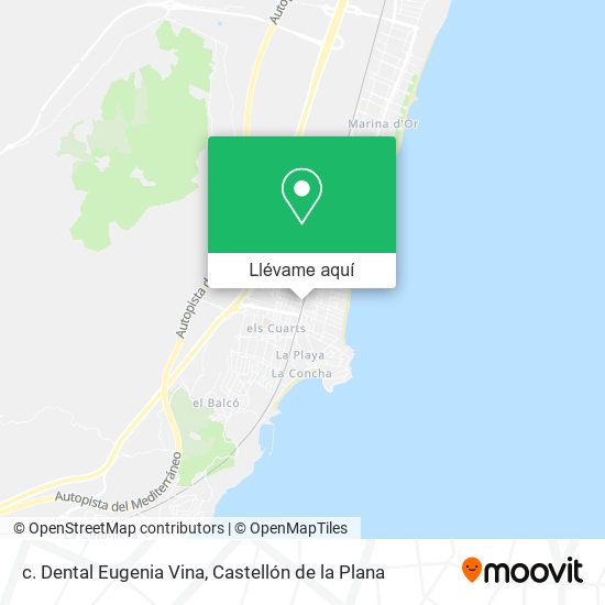 Mapa c. Dental Eugenia Vina