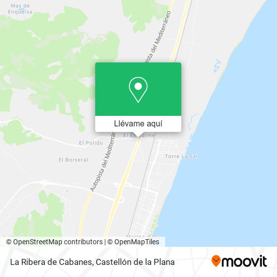 Mapa La Ribera de Cabanes