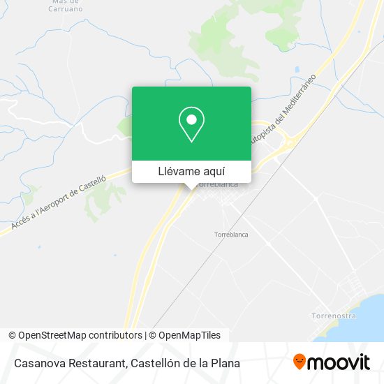 Mapa Casanova Restaurant