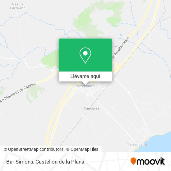 Mapa Bar Simons