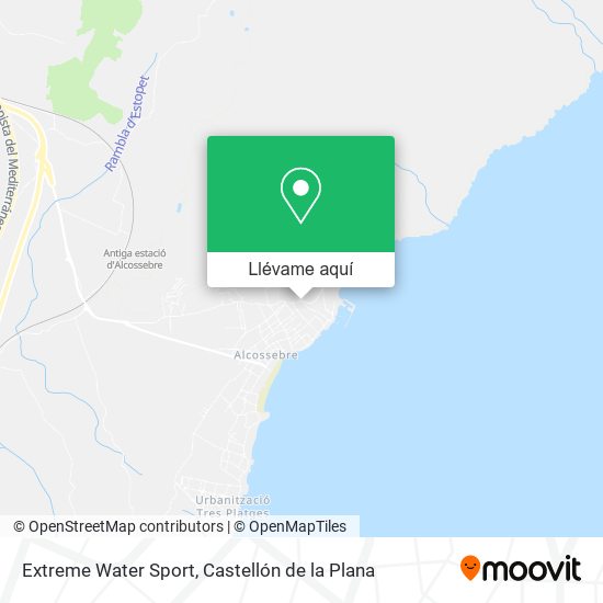 Mapa Extreme Water Sport