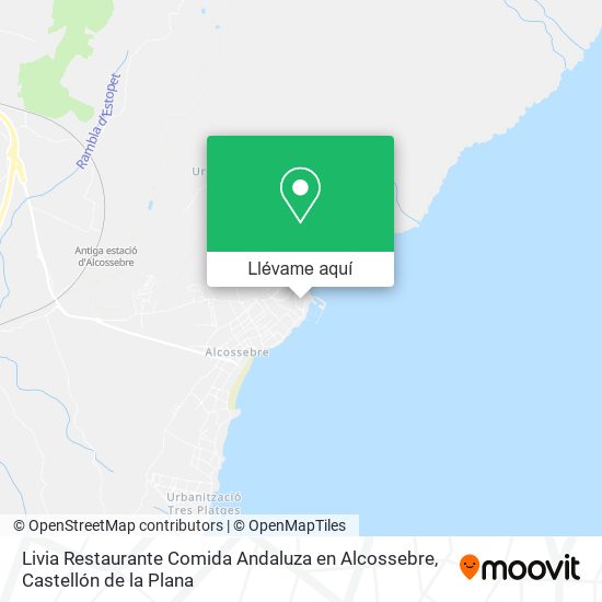 Mapa Livia Restaurante Comida Andaluza en Alcossebre