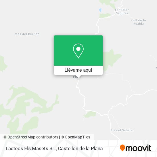 Mapa Lácteos Els Masets S.L