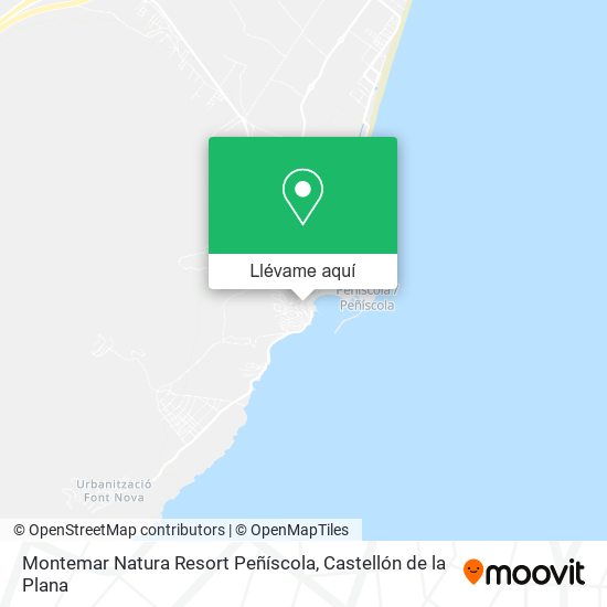 Mapa Montemar Natura Resort Peñíscola