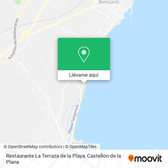 Mapa Restaurante La Terraza de la Playa