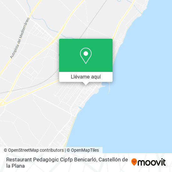 Mapa Restaurant Pedagògic Cipfp Benicarló