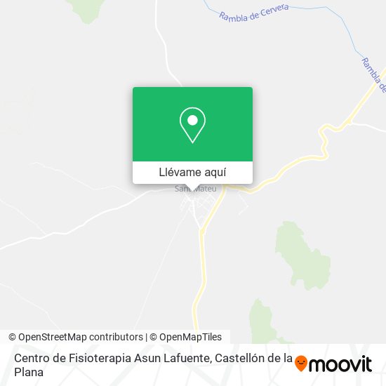 Mapa Centro de Fisioterapia Asun Lafuente