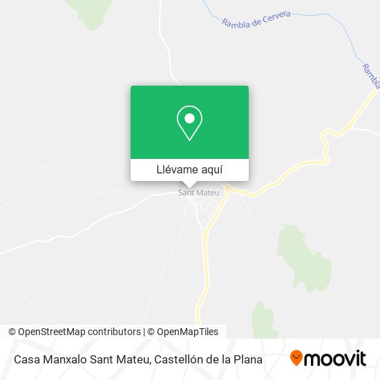 Mapa Casa Manxalo Sant Mateu