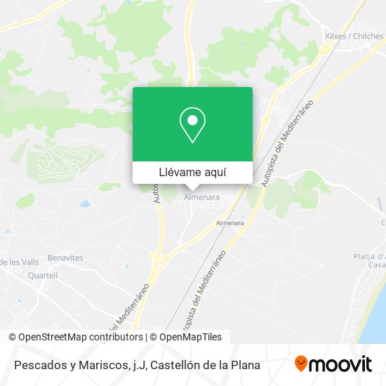 Mapa Pescados y Mariscos, j.J