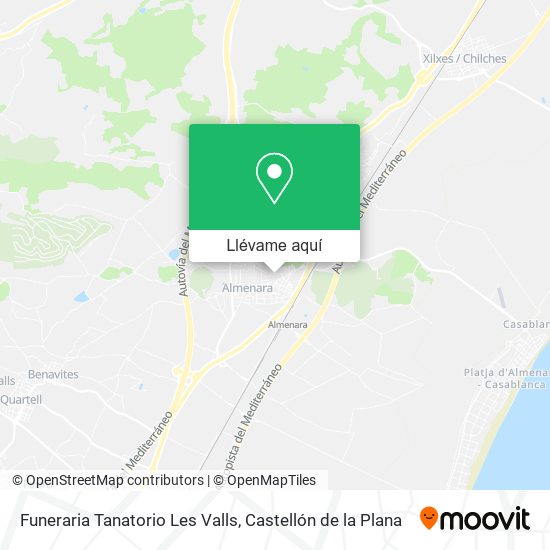 Mapa Funeraria Tanatorio Les Valls