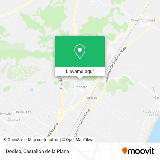 Mapa Dodisa