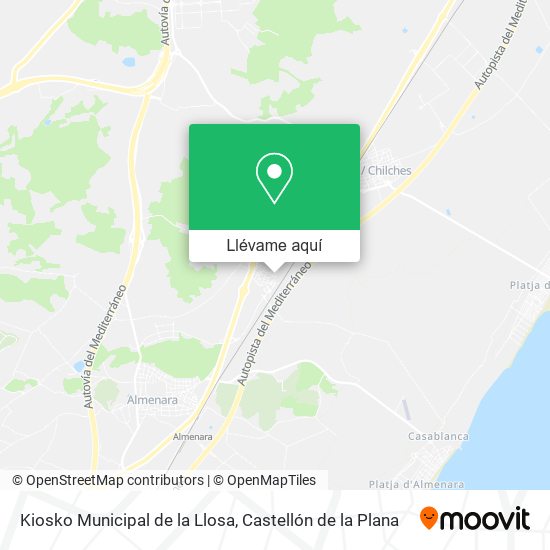 Mapa Kiosko Municipal de la Llosa